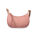 Roze leren handtas