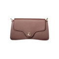 Bolso de mano de cuero marrón