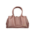 Bolso de mano de cuero marrón