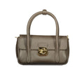 Braune Lederhandtasche
