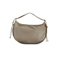 Bolso de mano de cuero marrón