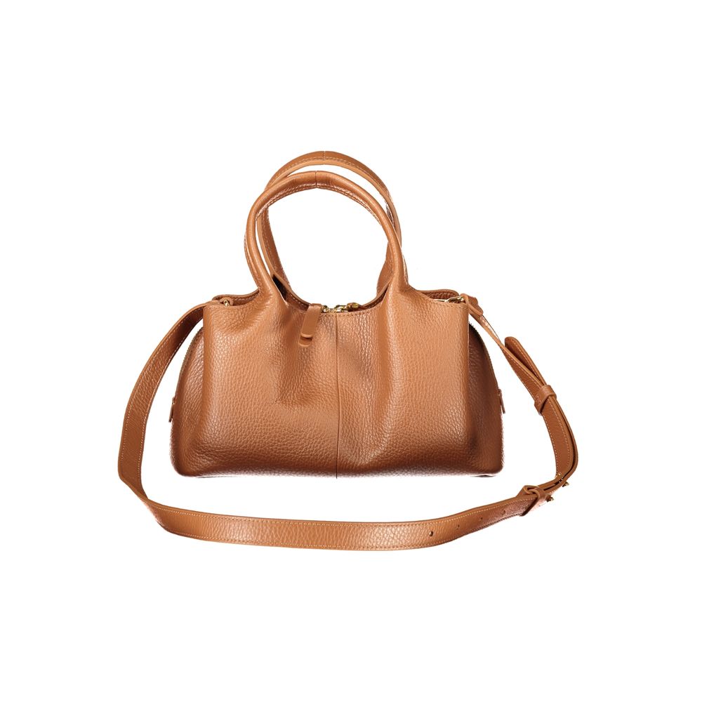 Braune Lederhandtasche