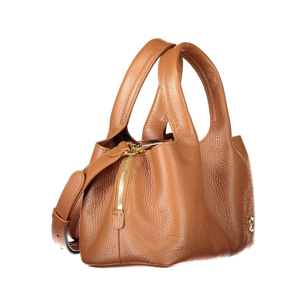 Braune Lederhandtasche