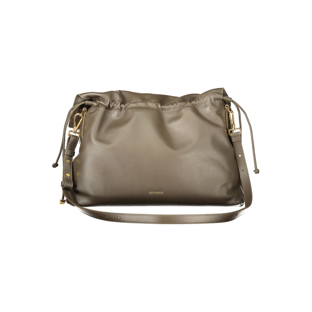 Braune Lederhandtasche