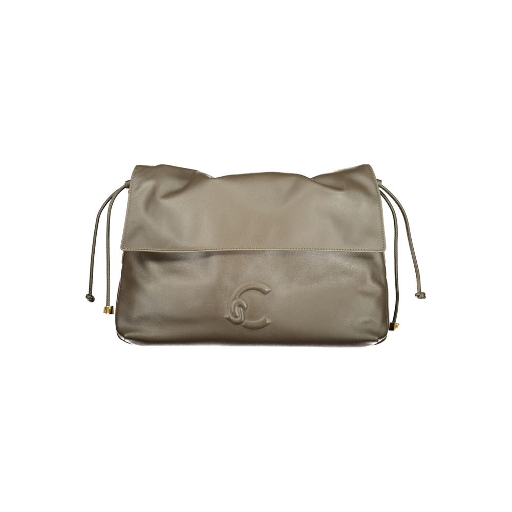Bolso de piel marrón para mujer