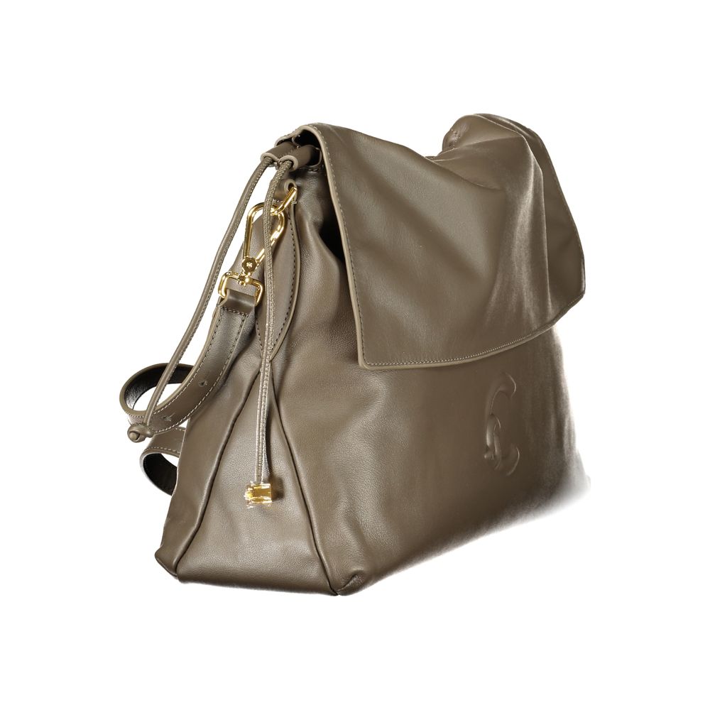 Braune Lederhandtasche