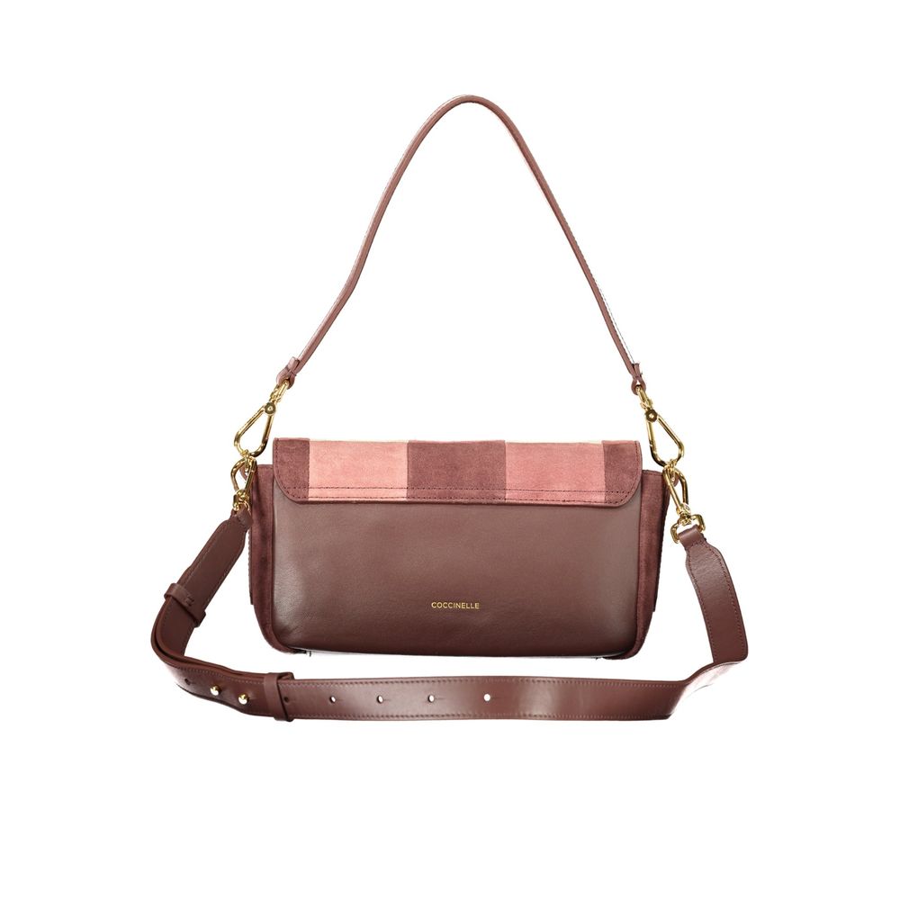 Roze leren dames tas