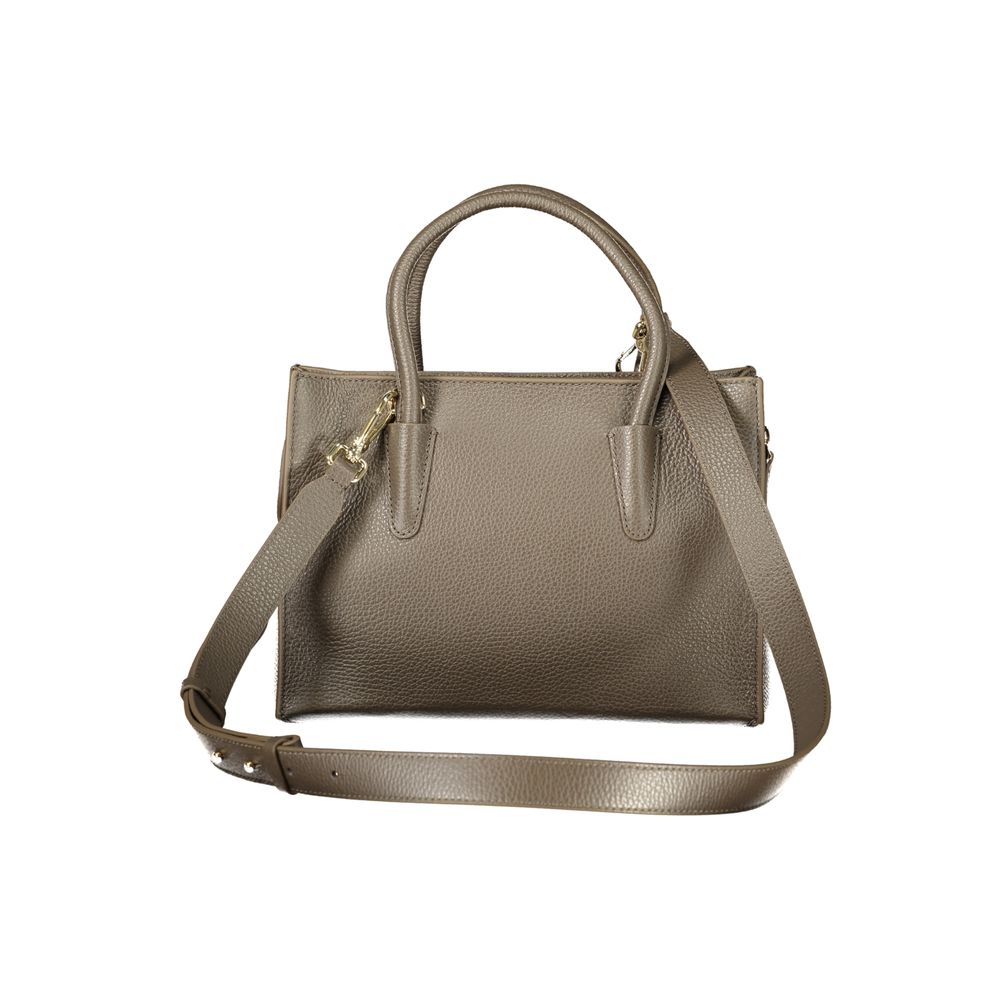 Braune Lederhandtasche