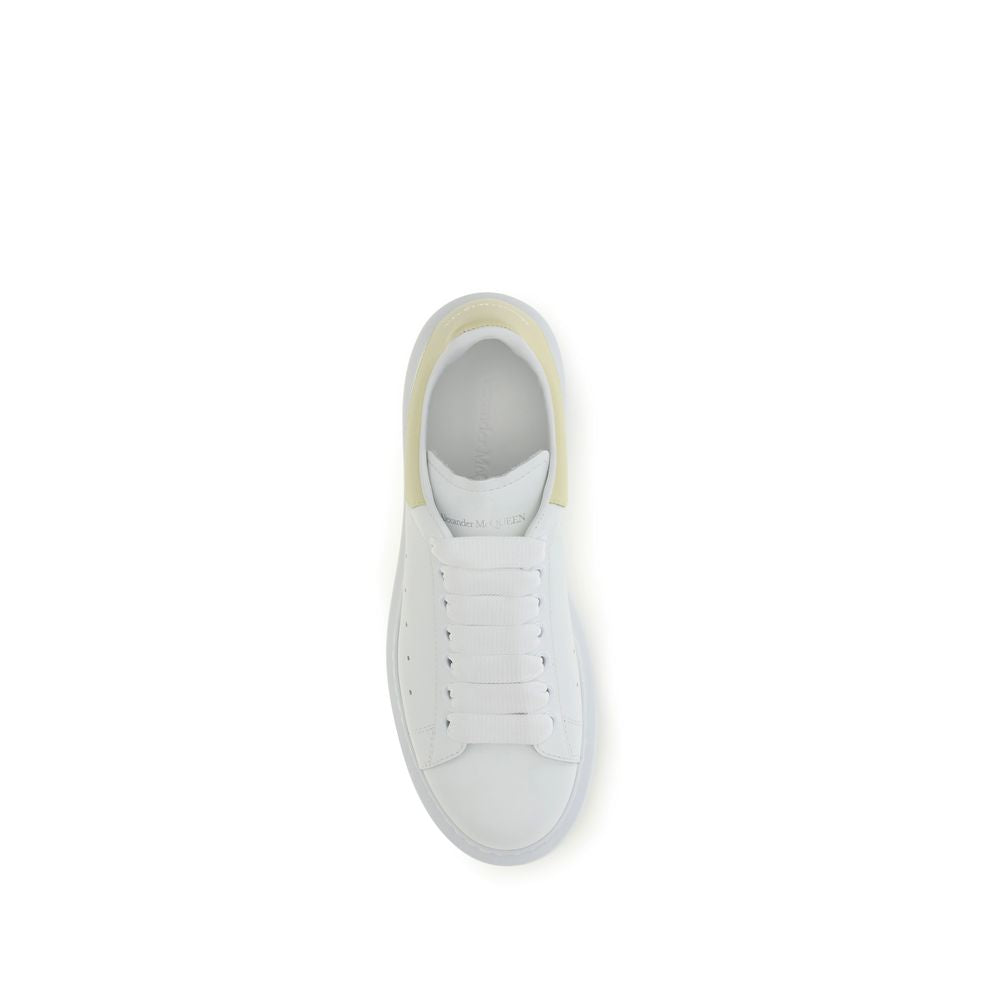 Chunky sneakers van wit kalfsleer (Bos taurus)