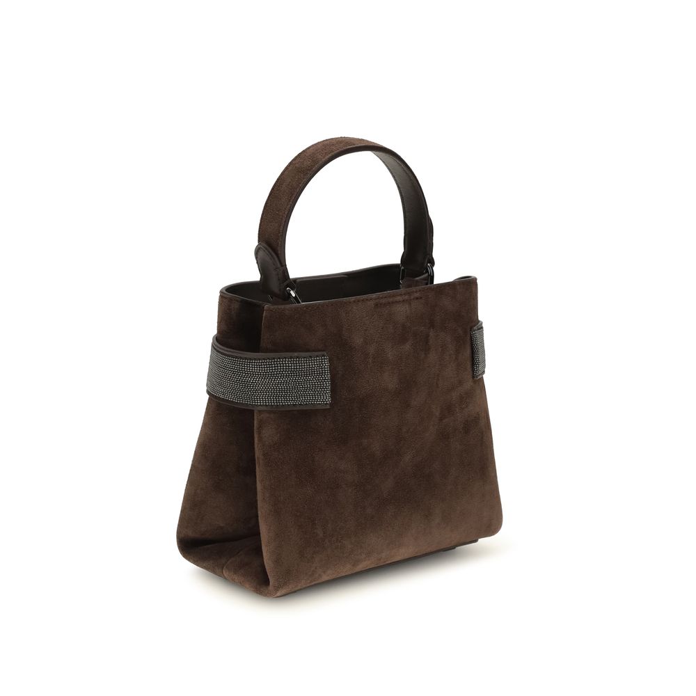 Bolso de Piel de Becerro Marrón (Bos Taurus)