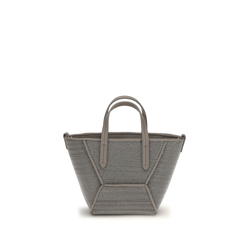 Gray Calf Leather Bos Taurus Handbag