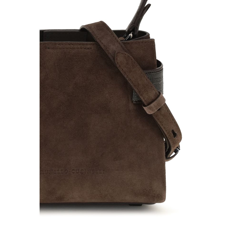 Bolso de Piel de Becerro Marrón (Bos Taurus)