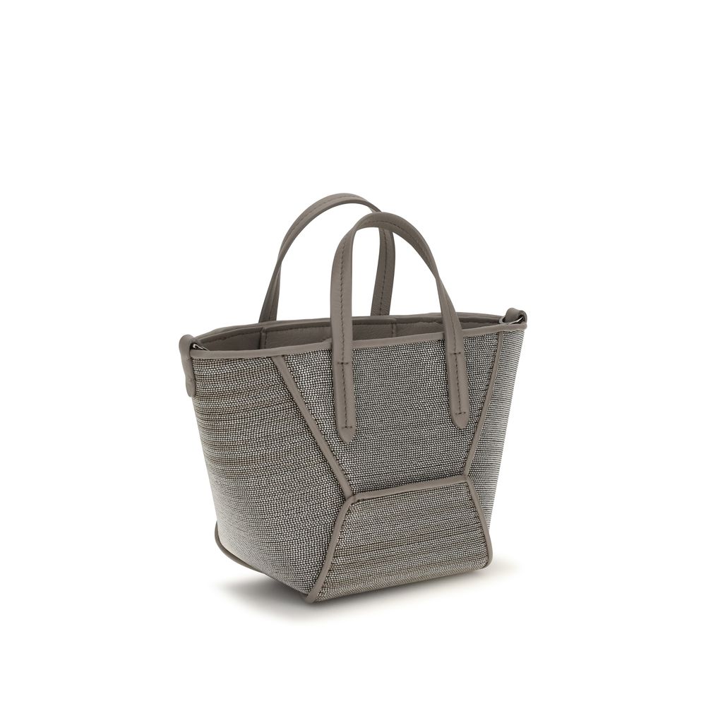 Gray Calf Leather Bos Taurus Handbag