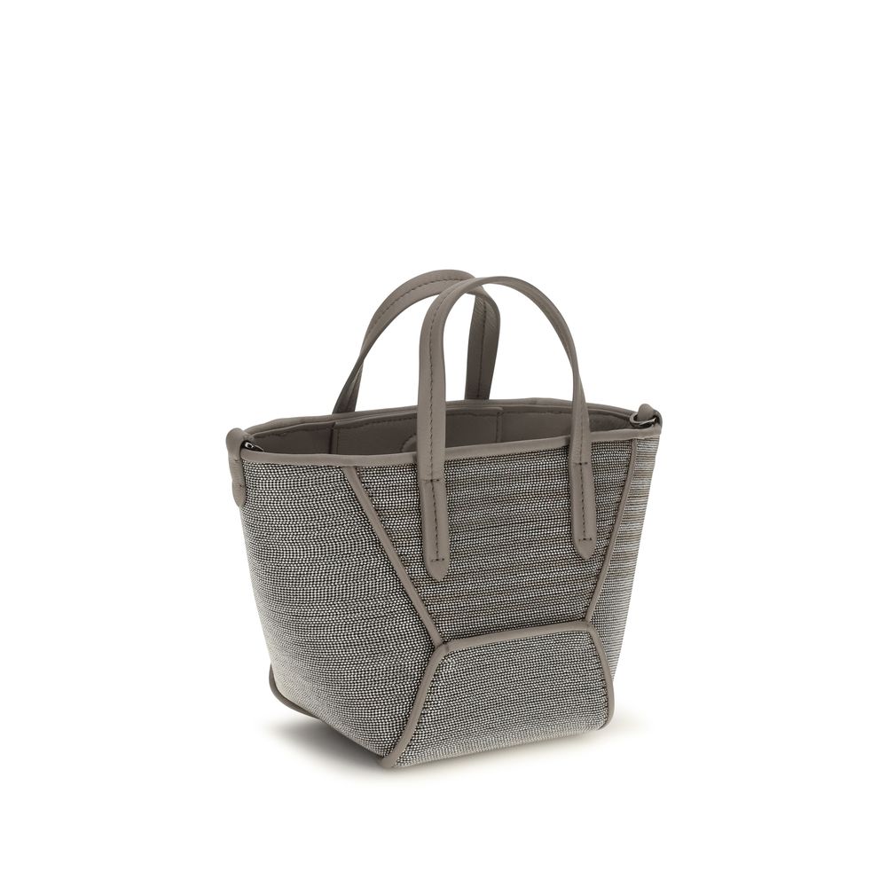 Gray Calf Leather Bos Taurus Handbag