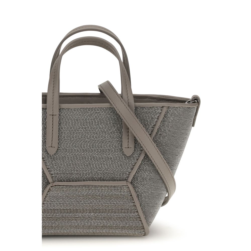 Gray Calf Leather Bos Taurus Handbag