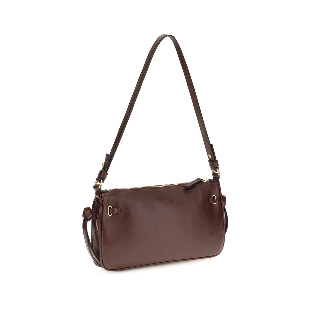 Bordeaux Calf Leather Bos Taurus Shoulder Bag