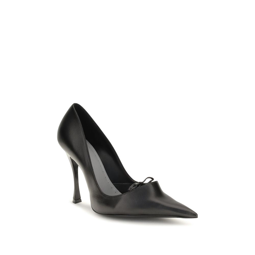 Zapatos de tacón alto de cordero negro Ovis Aries