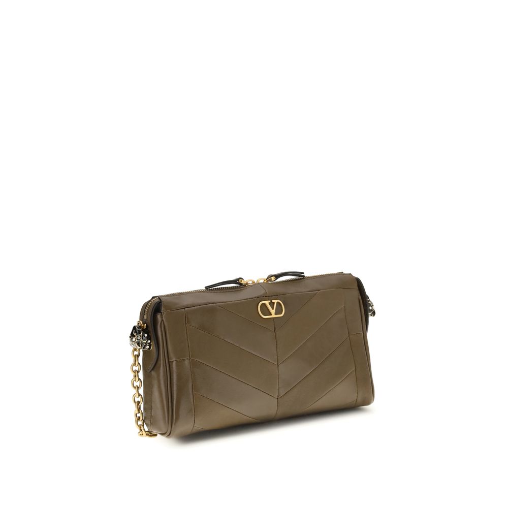 Valentino Garavani Panthea Chevron schoudertas met crossbody-optie