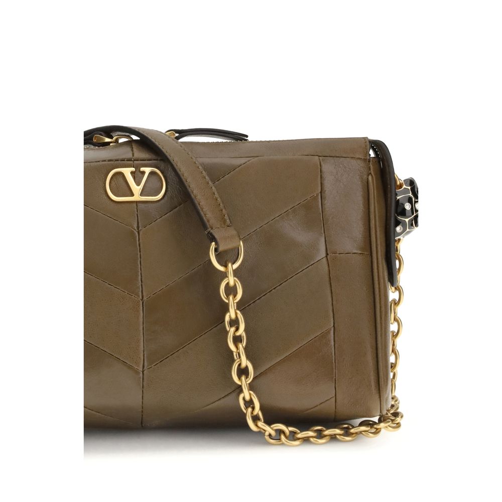 Valentino Garavani Panthea Chevron schoudertas met crossbody-optie