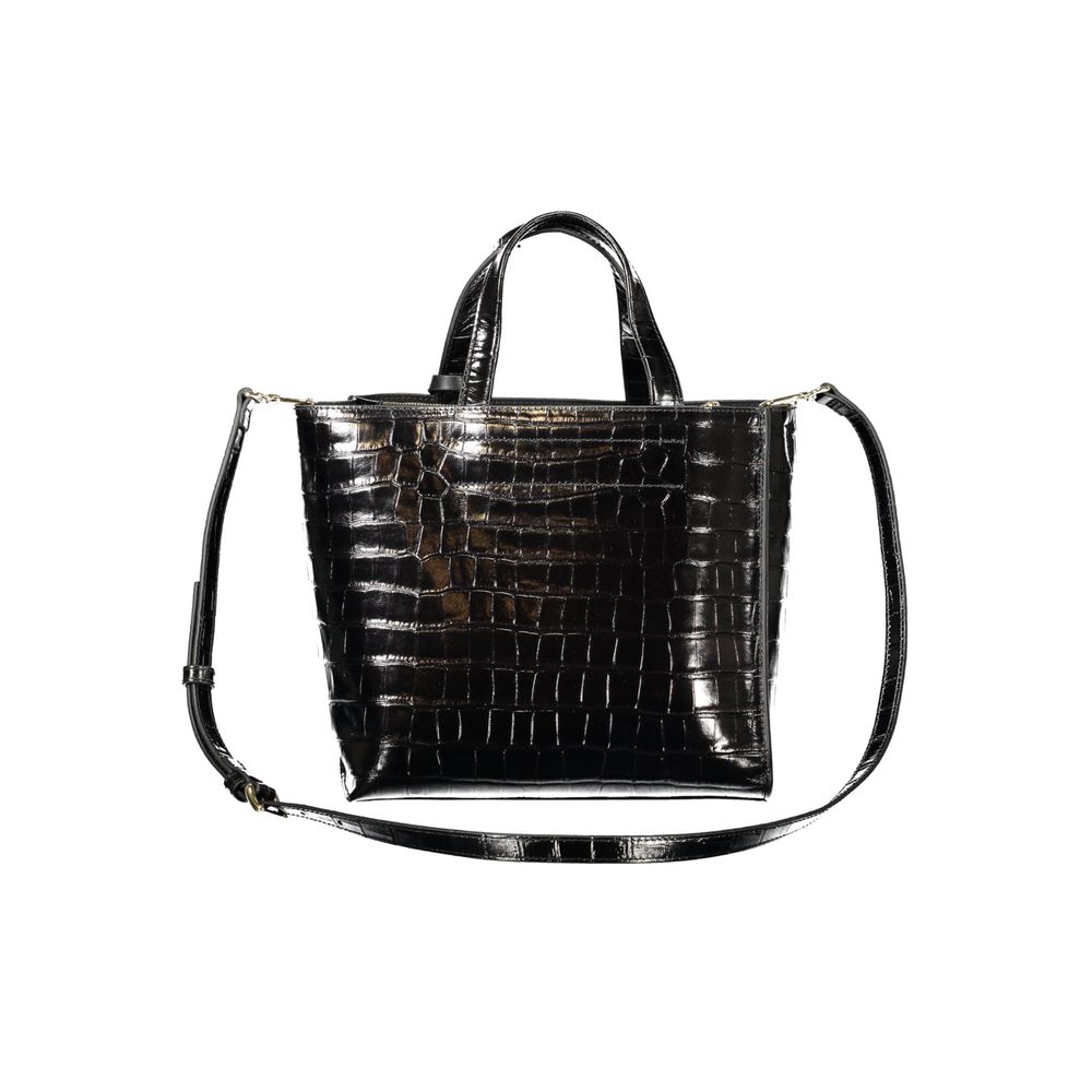 Bolso de piel negro para mujer