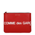 Bolso de mano de piel rojo
