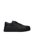 Zapatillas de plataforma de cuero negro
