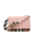 Roze leren crossbodytas