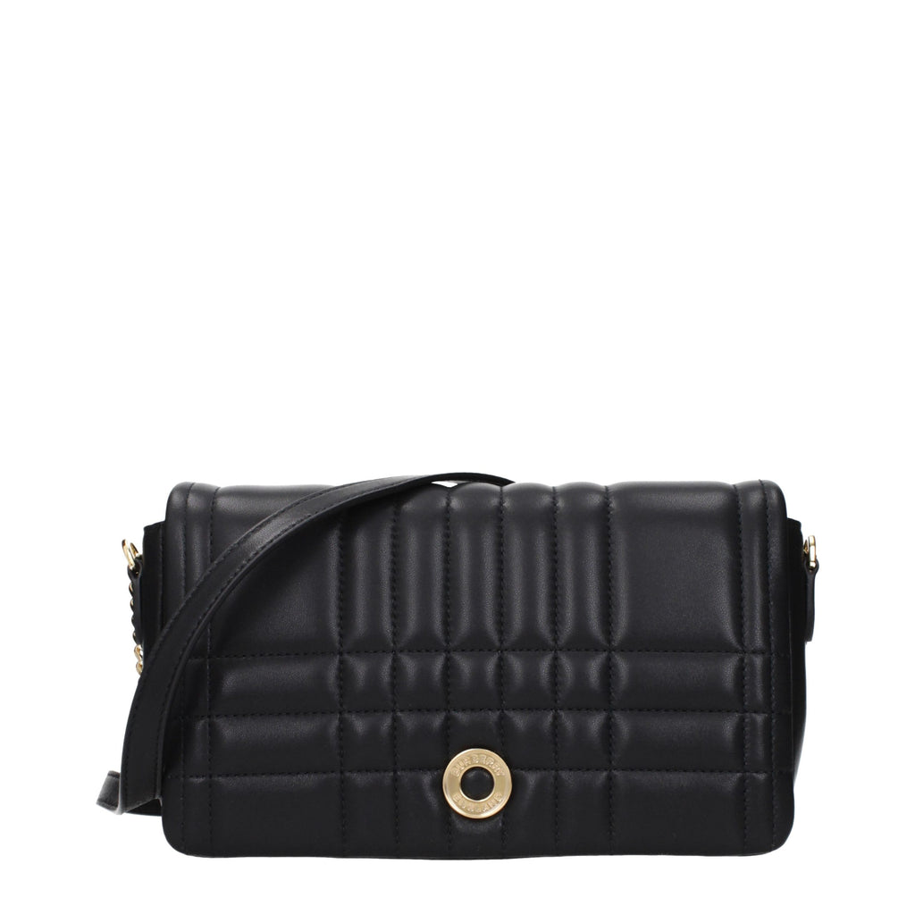 Bolso bandolera de cuero negro