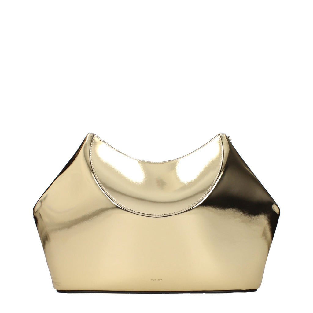 Goldene Leder-Clutch