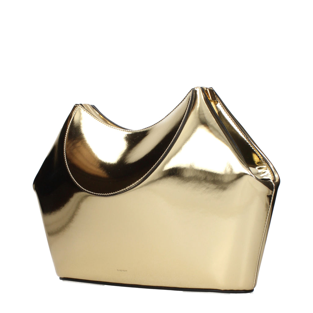Goldene Leder-Clutch
