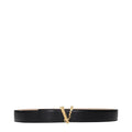 Black Leather Regular Belt