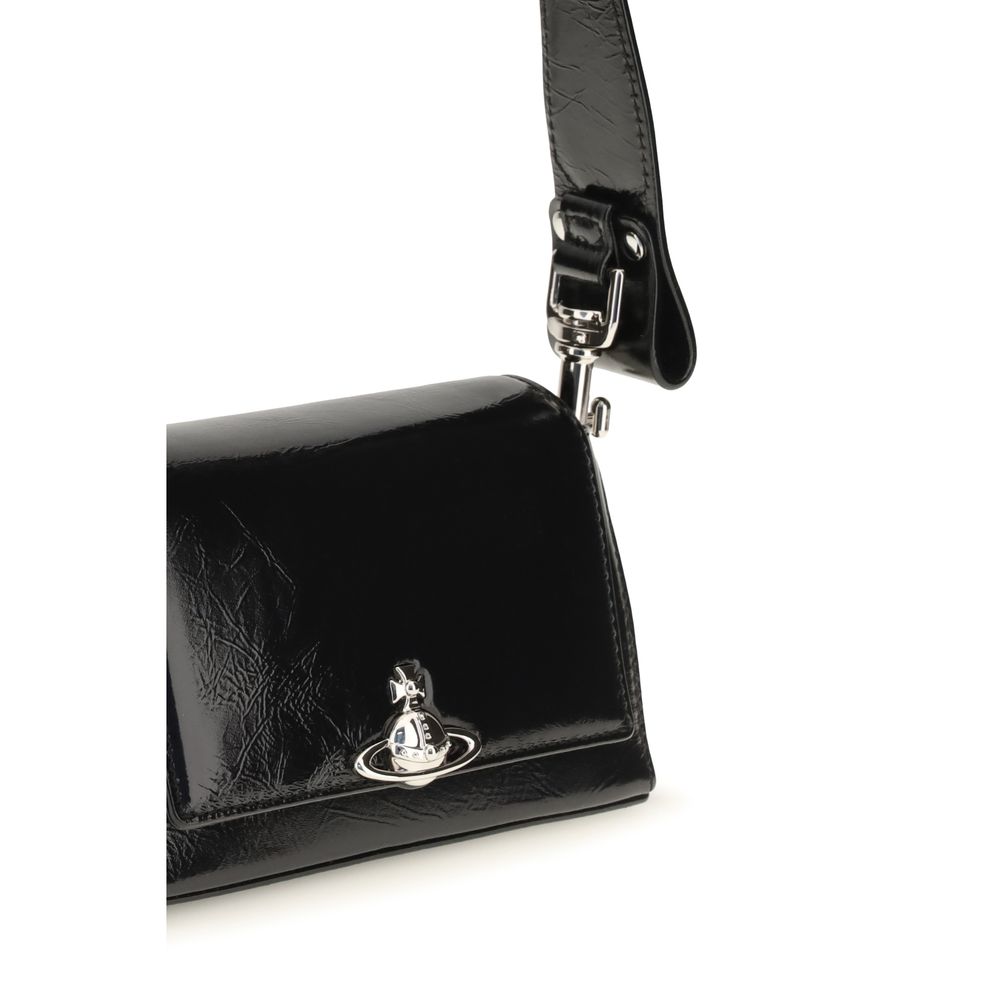 Black Calf Leather Bos Taurus Shoulder Bag