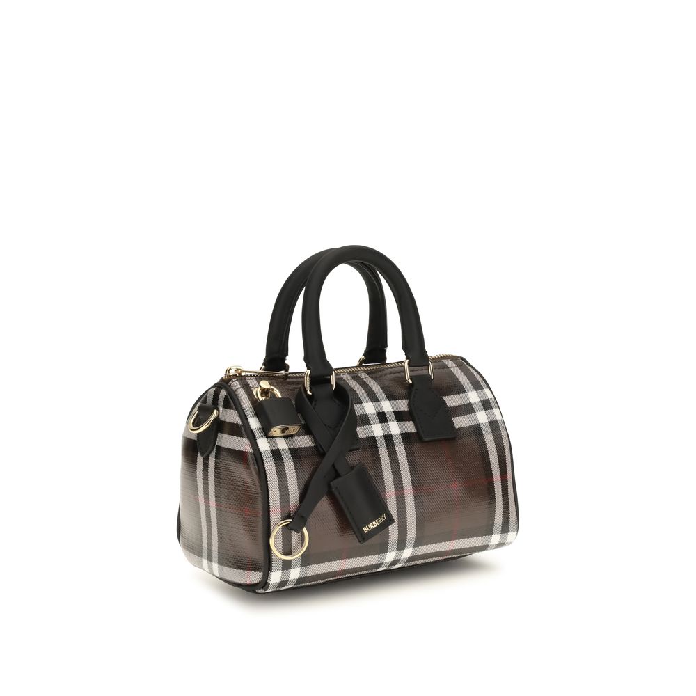 Brown Cotton Shoulder Bag