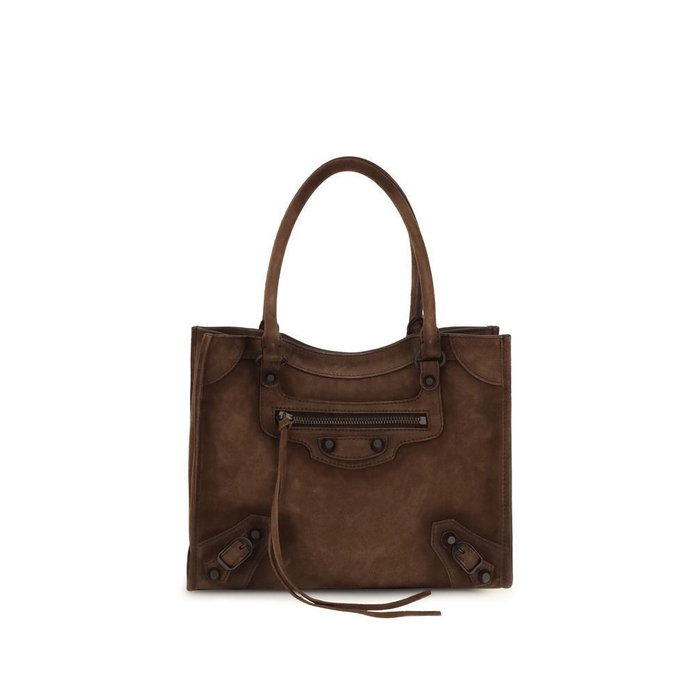 Schultertasche aus braunem Kalbsleder vom Bos Taurus