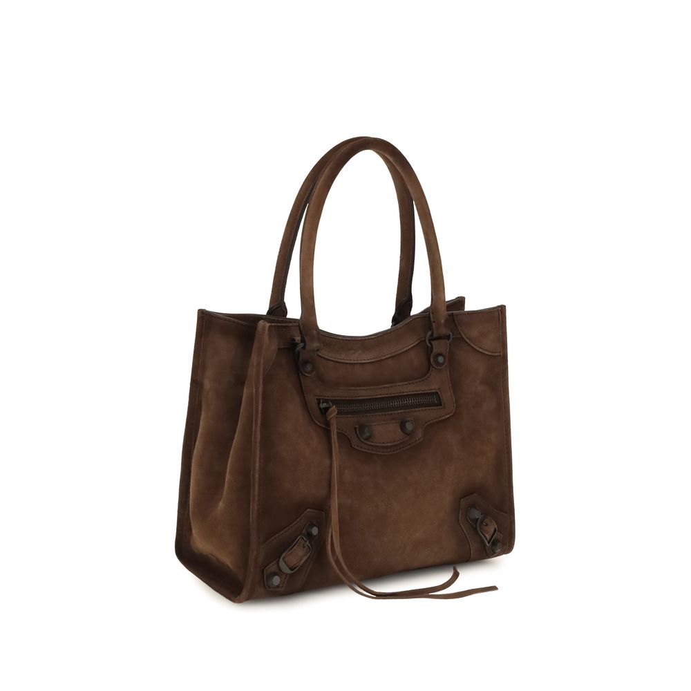Schultertasche aus braunem Kalbsleder vom Bos Taurus