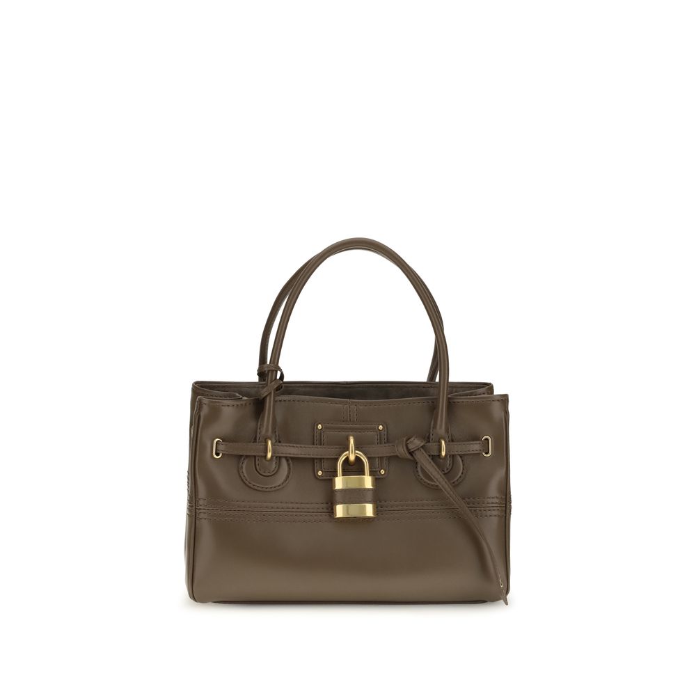 Bolso de Hombro de Piel Búfalo Marrón
