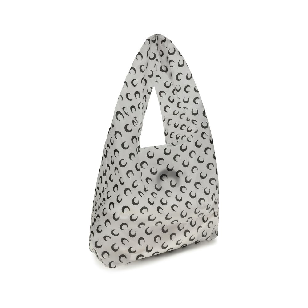 White Polyurethane Shoulder Bag