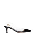 Transparent Plexiglass Mid Heel Pumps