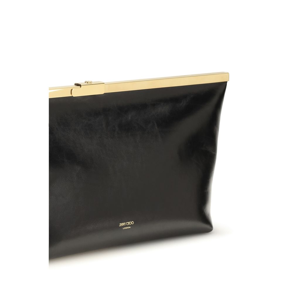 Black Calf Leather Bos Taurus Clutch Bag