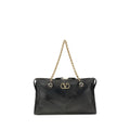 Black Napa Leather / Calf Bos Taurus Shoulder Bag