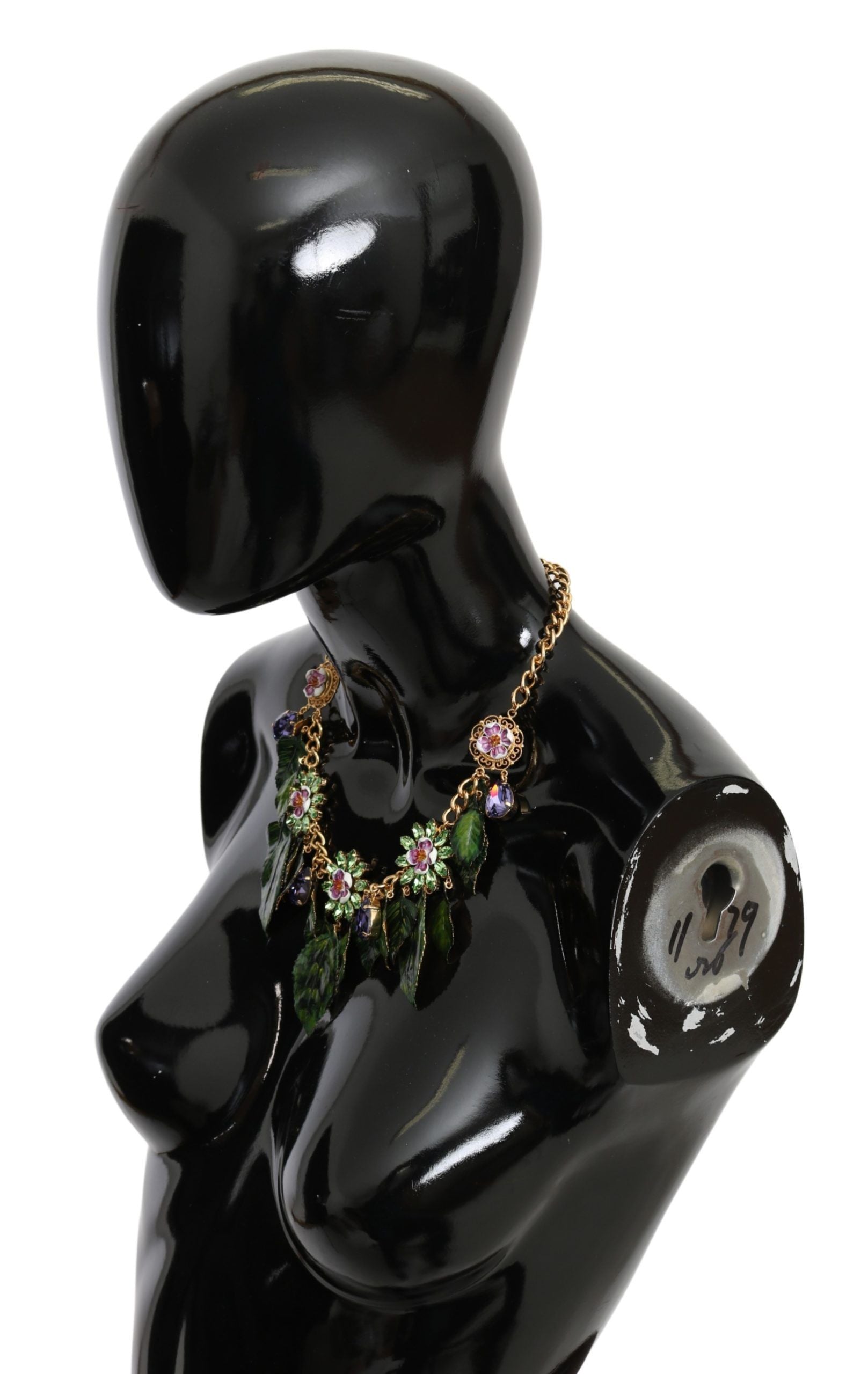 Dolce & Gabbana Crystal Flower Pendant Necklace