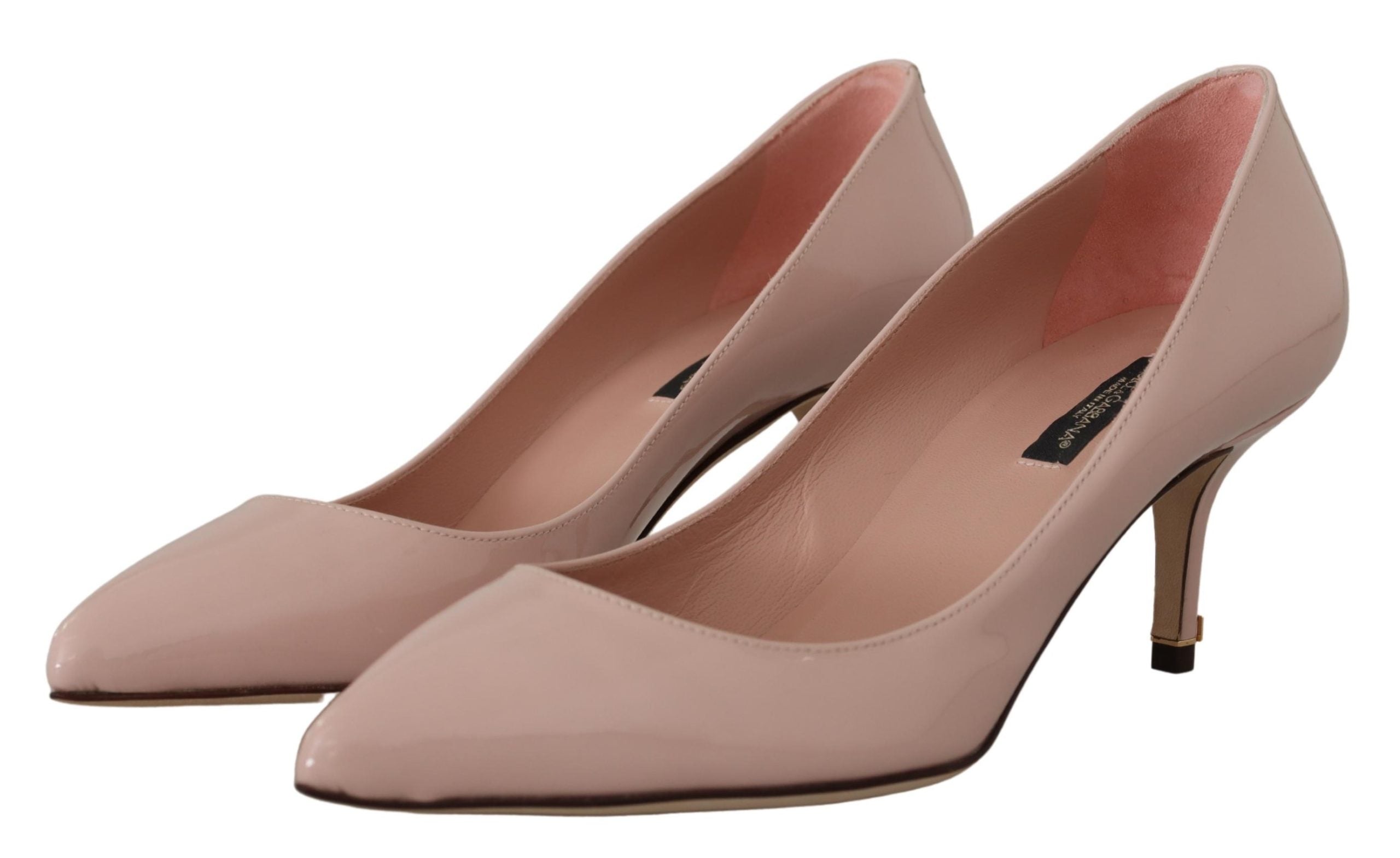Dolce & Gabbana Patent Leather Kitten Heel Pumps