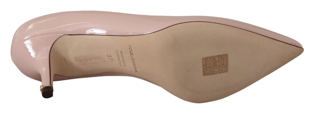 Dolce & Gabbana Patent Leather Kitten Heel Pumps