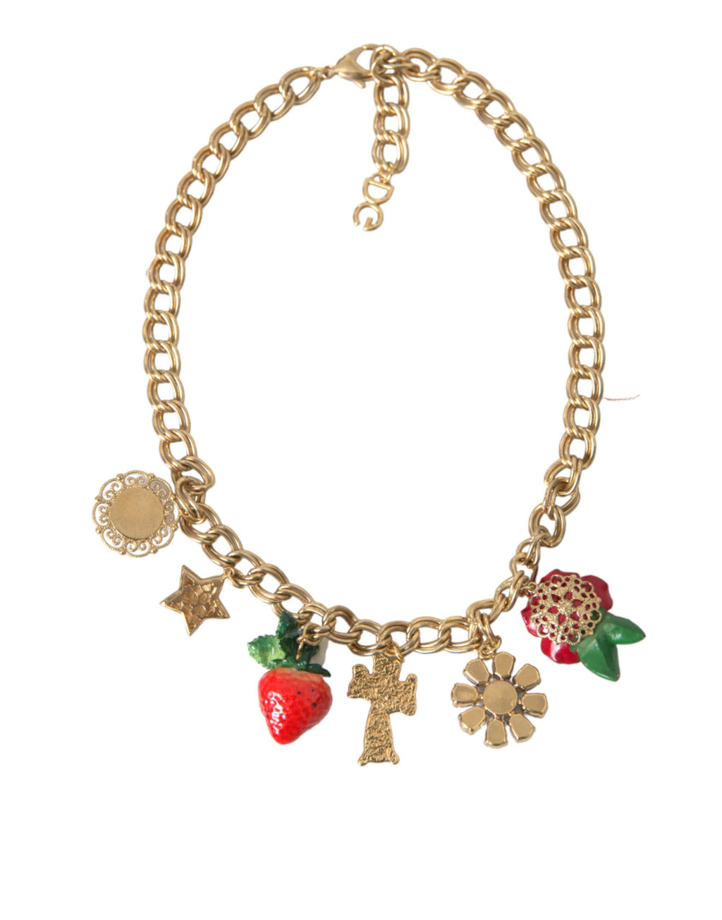 Dolce & Gabbana Crystal-Embellished Multi-Motif Pendant Necklace