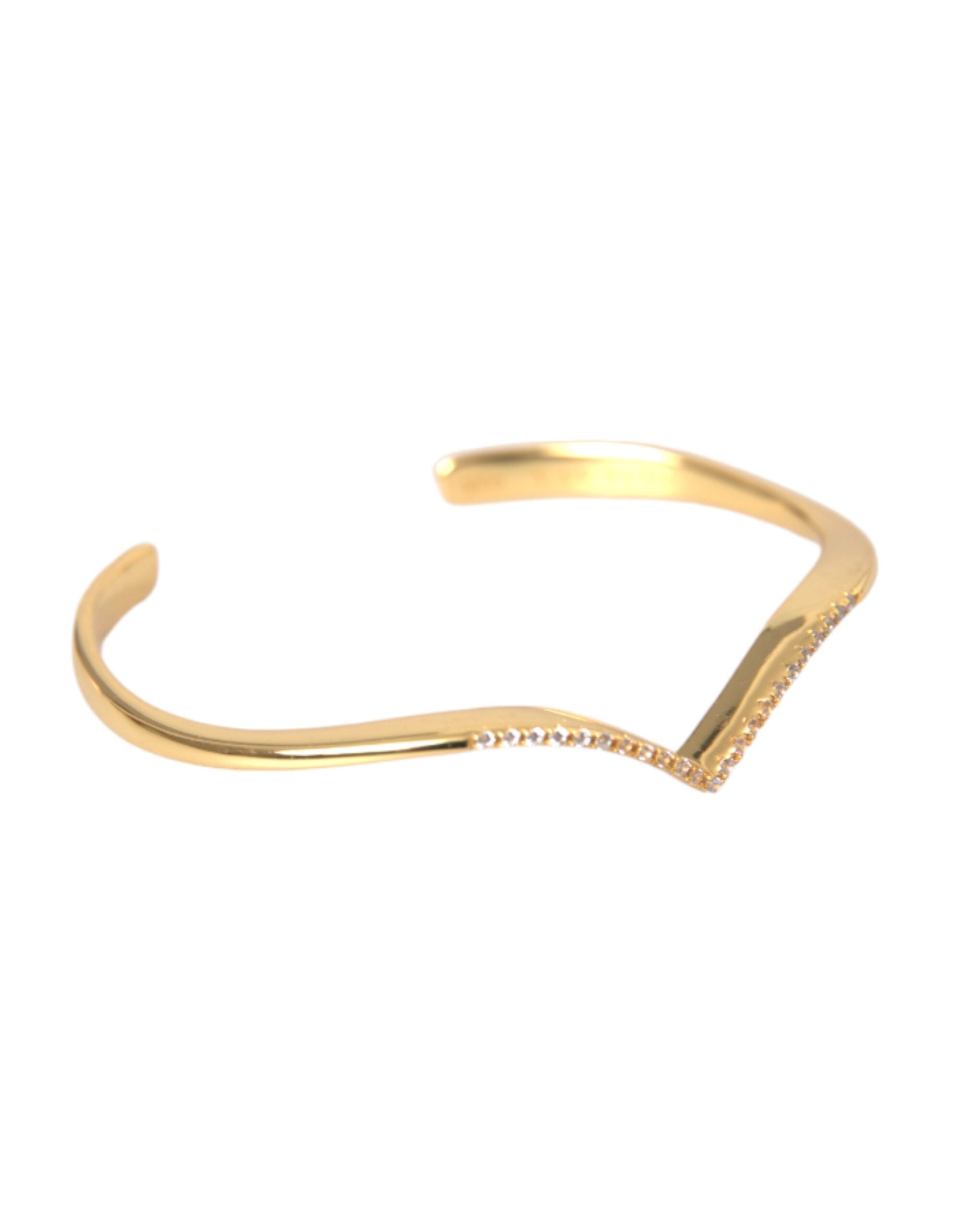 Nialaya Skyfall Arched Wing Cuff 925 Sterling Silver Bracelet