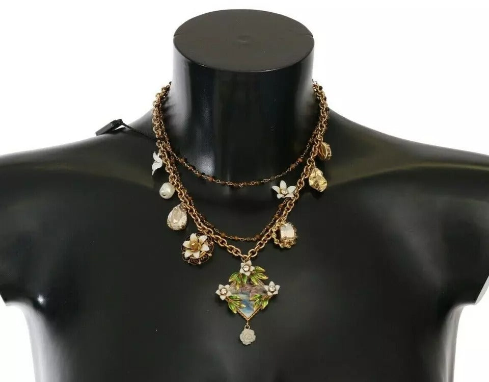 Dolce & Gabbana Floral Charms Necklace