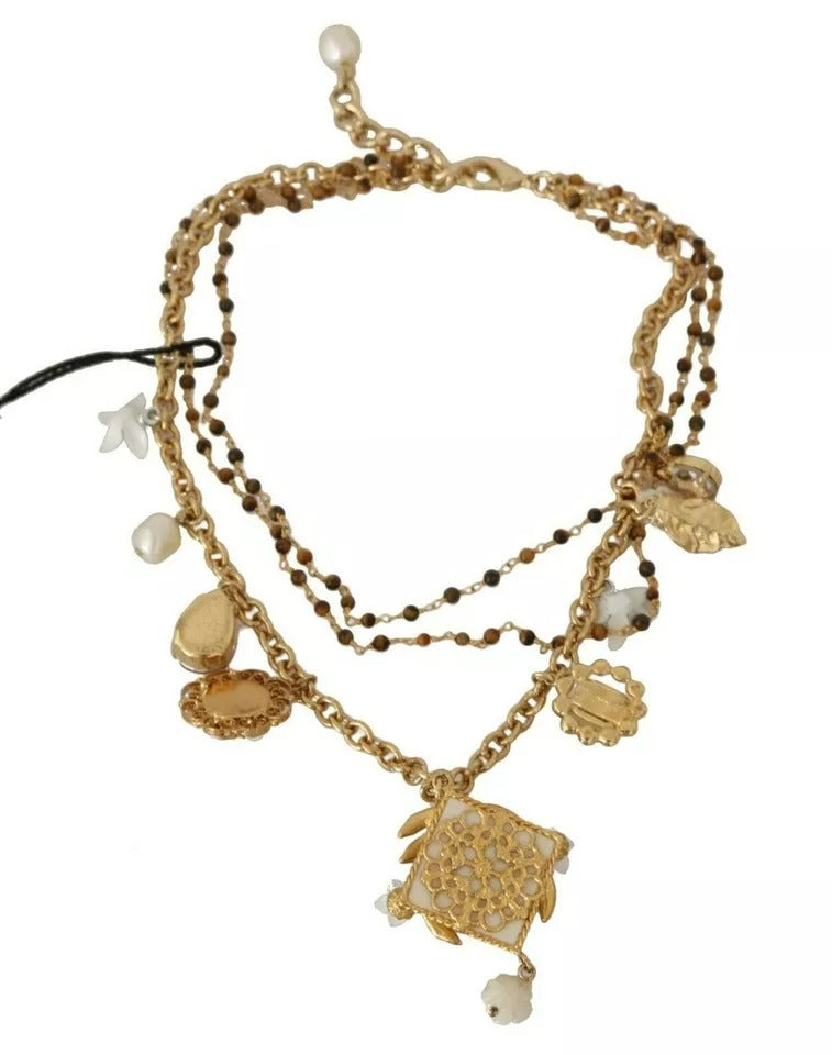 Dolce & Gabbana Floral Charms Necklace