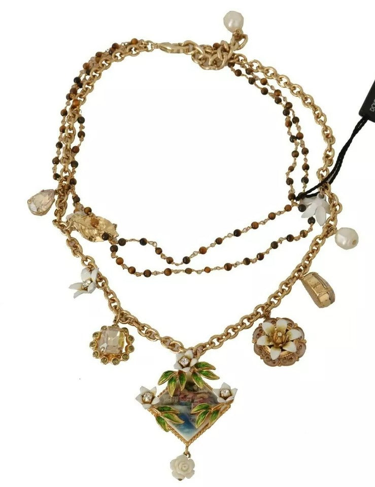 Dolce & Gabbana Floral Charms Necklace