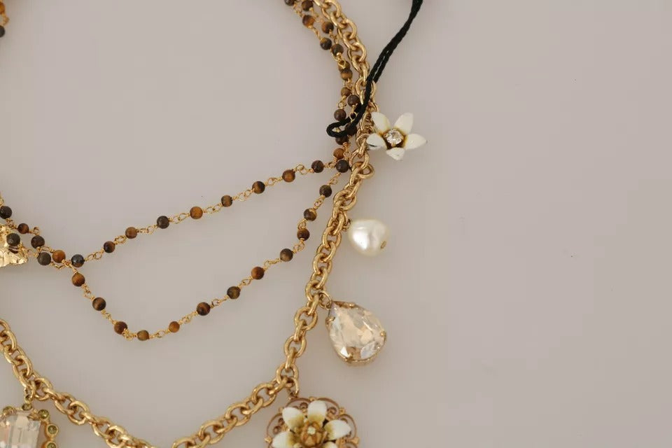 Dolce & Gabbana Floral Charms Necklace
