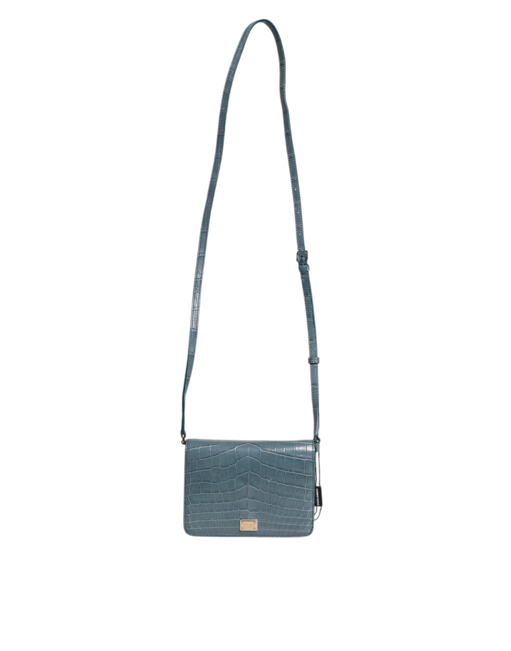 Dolce & Gabbana Crocodile Leather Crossbody Bag